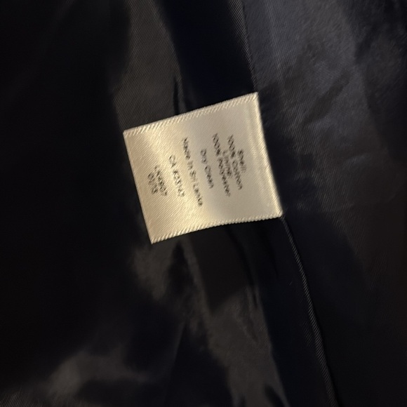 Talbots Navy and White Houndstooth open Jacket - blazer - size 6 -like new - Picture 3 of 7